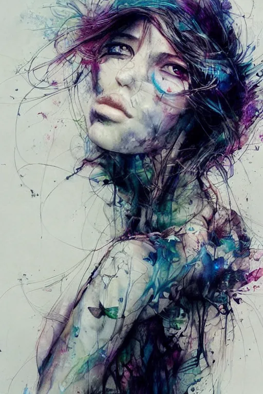 Prompt: butterfly, agnes cecile, beautiful cfg = 1 5
