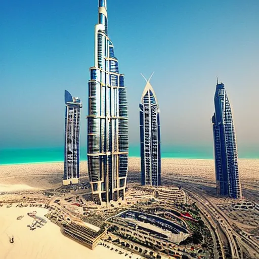 Image similar to gta : dubai, by sebastian bacala