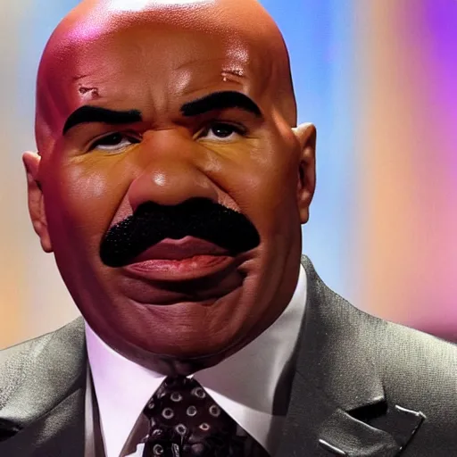 Image similar to Steve Harvey head on the terminators body