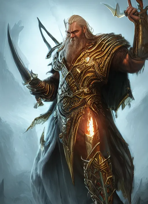 Image similar to zeus ultra detailed fantasy, elden ring, realistic, dnd character portrait, full body, dnd, rpg, lotr game design fanart by concept art, behance hd, artstation, deviantart, global illumination radiating a glowing aura global illumination ray tracing hdr render in unreal engine 5