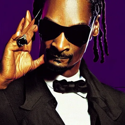 Image similar to snoop dogg as neo from the matrix, movie poster, highly detailed, matrix background