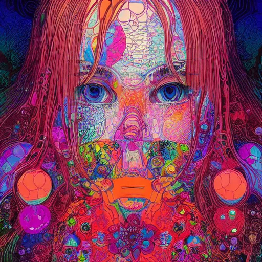 Image similar to a very detailed art of a goddess by inio asano, beeple and james jean, hiroyuki takahashi color scheme, digital art