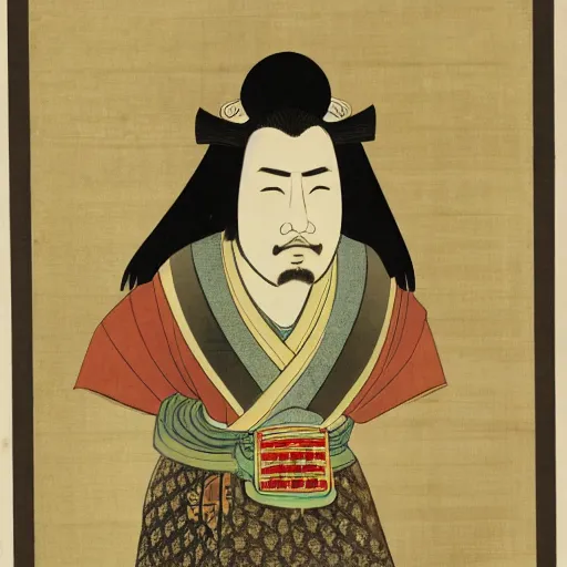 Prompt: portrait of nobunaga - oda