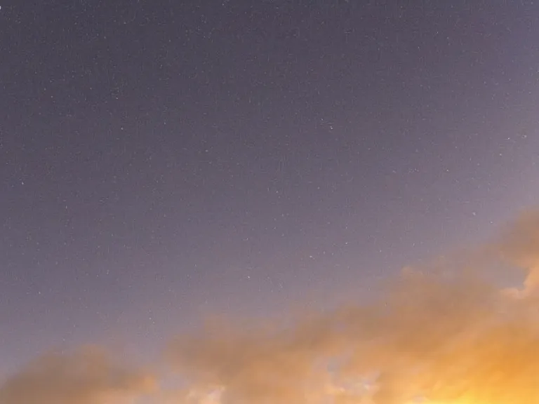 Image similar to The sky shows many many many suns in eclipse, lined up to the horizon. A view of the sky from the ground. Extremely high details, photo, wide angle lens