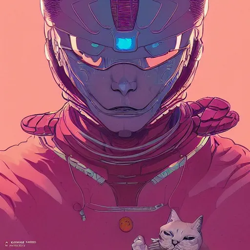 Prompt: cat samurai concept art by Josan Gonzalez, sci-fi, highly detailed, digital painting, artstation, smooth, sharp focus, illustration, concept art by Josan Gonzalez and James Gurney and Mœbius