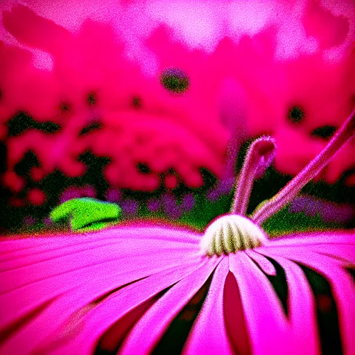 Image similar to a flower in infrared