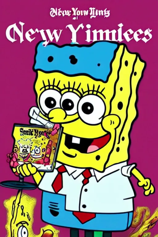 Prompt: spongebob as gordon ramsay on the cover of the new york times, realistic, photo, photorealistic, detailed, high quality, high resolution, 8 k, hdr, 4 k, 8 k resolution, 1 6 k resolution, lossless, lossless quality