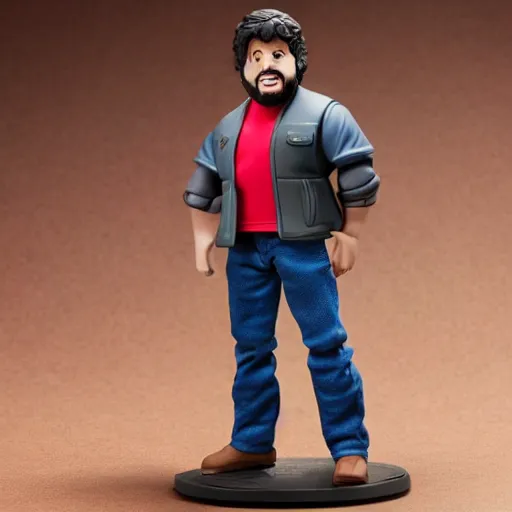 Prompt: Jontron action figure in its package, highly detailed product photo