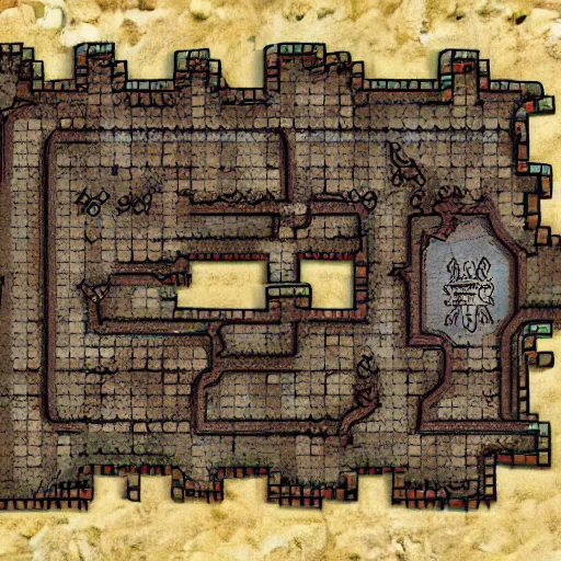 Prompt: dungeon map by dysonlogos, 4 k 5 0