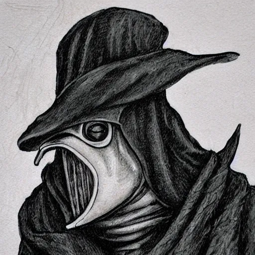 Prompt: Plague doctor, close-up