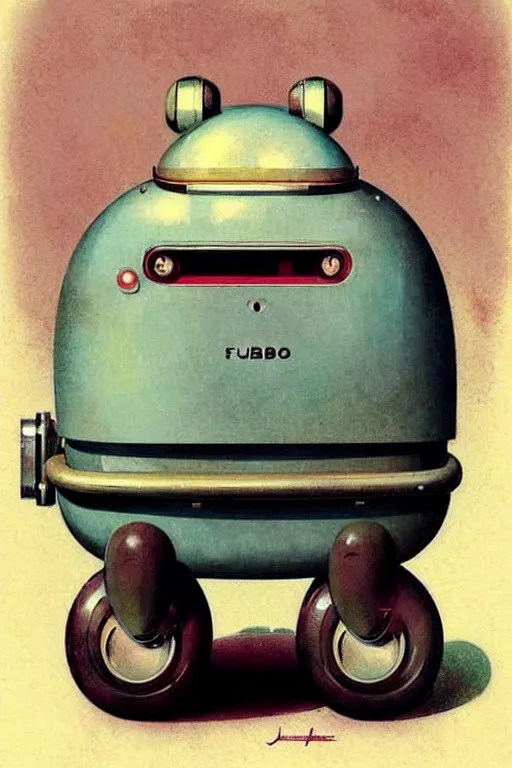 Image similar to ( ( ( ( ( 1 9 5 0 s retro future android robot fat robot hamster wagon. muted colors., ) ) ) ) ) by jean - baptiste monge,!!!!!!!!!!!!!!!!!!!!!!!!!