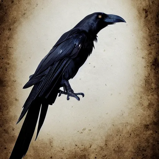 Prompt: A portrait of a crow dressed as a wizard, UHD, 4K, Tyler Jacobson, fantasy, DnD, magical particles, magical, digital art