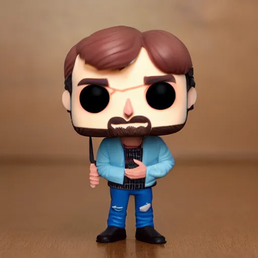 Image similar to jeffrey dahmer funko pop, high quality, high resolution