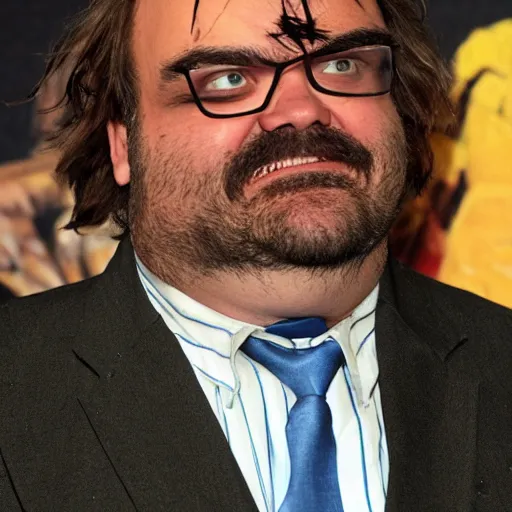 Image similar to jack black dressed as rickety cricket from always sunny in philadelphia