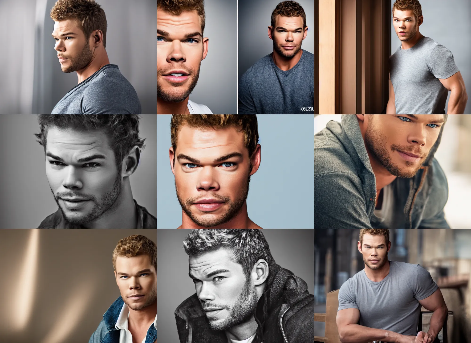 Prompt: photo still of kellan lutz, 8 k, studio lighting bright ambient lighting key light, 8 5 mm f 1. 8