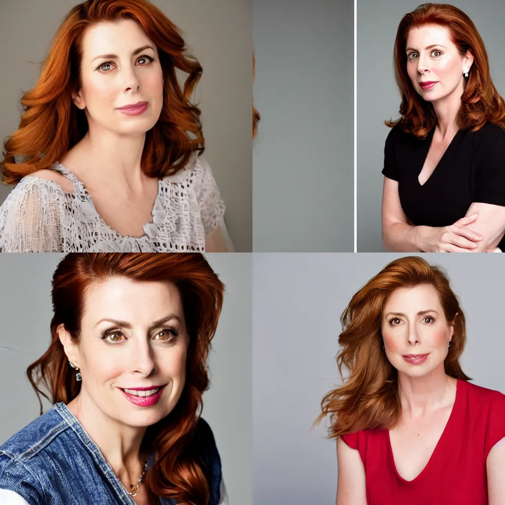 Prompt: diane neal portrait shot