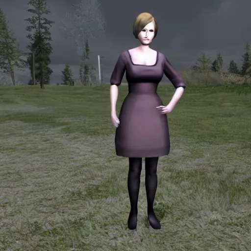 Prompt: an in-game screenshot of Adele as a character player model in Garry’s Mod