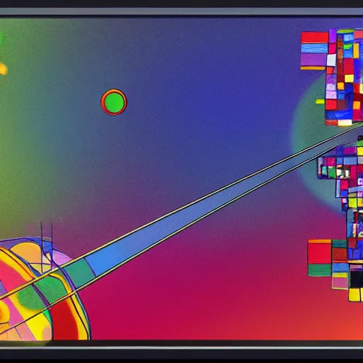 Image similar to a music score, 8 k, ultra _ realistic, art by kandinsky