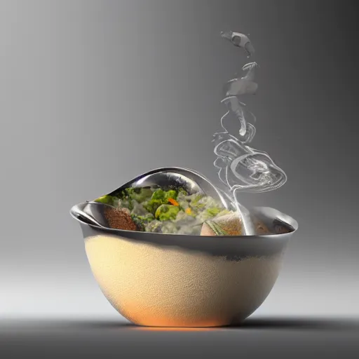 Image similar to boiling imagination in a bowl, ultra detailed, digital art, octane render, ultra sharp