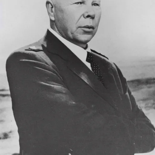 Image similar to photo of khrushchev as baron harkonen