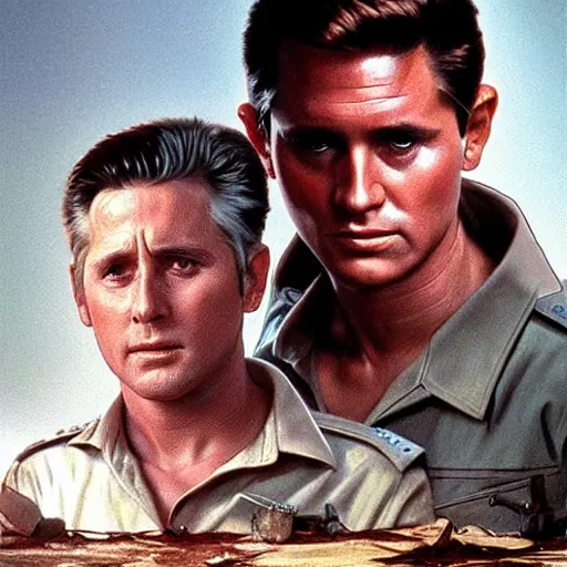 Image similar to a portrait of young martin sheen 3 0 years portraying young captain willard 3 0 years in apocalypse now 1 9 7 9 cinematic lighting, photorealistic, octane render, 8 k, depth of field, 3 d, art by artgerm and greg rutkowski and alphonse mucha and uang guangjian and gil elvgren and sachin ten