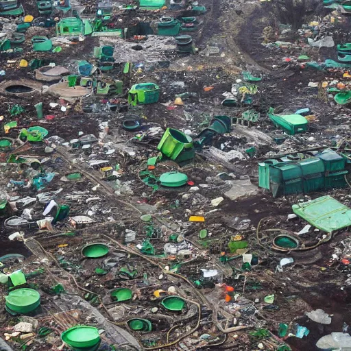 Prompt: toxic waste dump