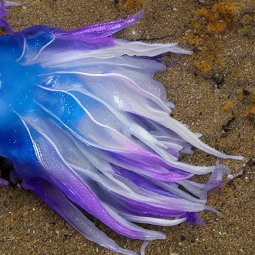 Image similar to portuguese man - of - war deity