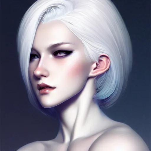 Prompt: Xanxia Cultivator, white hair, gorgeous, amazing, elegant, intricate, highly detailed, digital painting, artstation, concept art, sharp focus, illustration, art by Ross tran and kuvshinov, photography portrait by Paolo Roversi