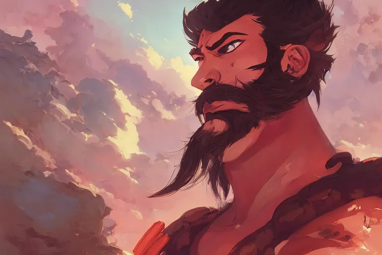 Image similar to portrait of ravana, official fanart behance hd artstation by jesper ejsing, by rhads, makoto shinkai and lois van baarle, ilya kuvshinov, ossdraws, cel shaded and by feng zhu and loish and laurie greasley, victo ngai, andreas rocha, john harris