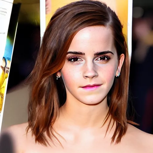 Image similar to emma watson mixed with kim kardashian