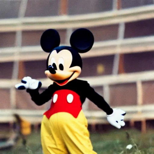 Image similar to mickey mouse performing at woodstock