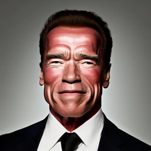 Prompt: Arnold Schwarzenegger as a thin man, 8k, studio photo, studio lighting