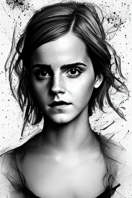 Image similar to a beautiful Emma Watson portrait, with a brilliant, impossible striking big organic matter subsurface scattering material headpiece, clothes entirely made out of organic subsurface scattering material, symmetrical, dramatic studio lighting, rococo, baroque, jewels, asian, hyperrealism, closeup, D&D, fantasy, intricate, elegant, highly detailed, digital painting, artstation, octane render, 8k, concept art, matte, sharp focus, illustration, art by Artgerm and Greg Rutkowski and Alphonse Mucha