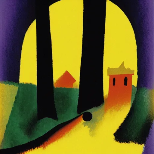 Image similar to terrifying by august macke, by jane newland gold on black. a beautiful digital art of a castle in the clouds.