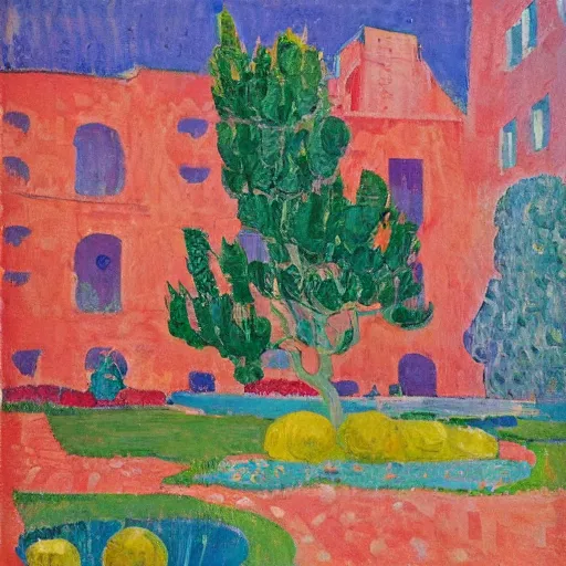 Image similar to block art by cuno amiet