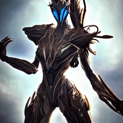 Image similar to beautiful and stunning giant female warframe, doing an elegant pose, looming over ant pov, about to step on and pov, slick elegant design, sharp claws, detailed shot, feet and hands, highly detailed art, epic cinematic shot, realistic, professional digital art, high end digital art, DeviantArt, artstation, Furaffinity, 8k HD render, epic lighting, depth of field