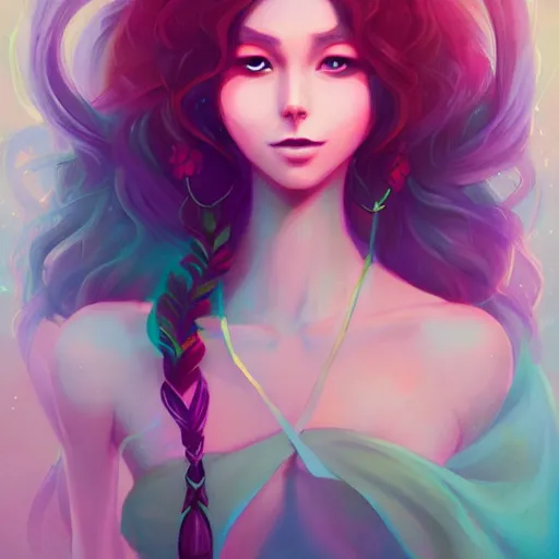 Prompt: a portrait of a beautiful hippie, art by lois van baarle and loish and ross tran and rossdraws and sam yang and samdoesarts, digital art, highly detailed, intricate, sharp focus, Trending on Artstation HQ, deviantart, unreal engine 5, 4K UHD image