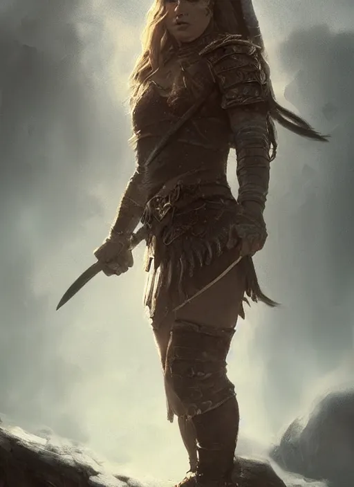 Image similar to portrait, female viking warrior, dramatic lighting, cinematic, establishing shot, extremly high detail, foto realistic, cinematic lighting, post processed, concept art, artstation, matte painting, style by eddie mendoza, raphael lacoste, alex ross