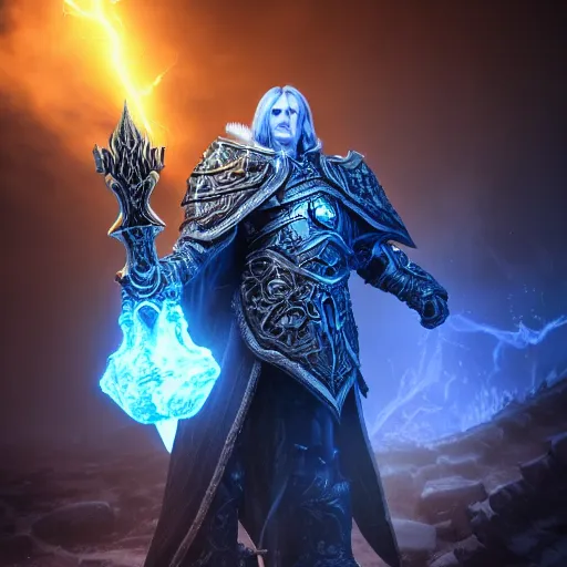 Arthas Menethil As The Lich King From World Of Stable Diffusion Openart