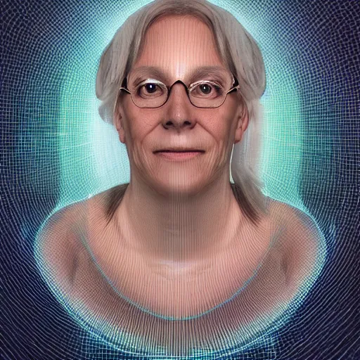 Image similar to quantum generated portrait of people, realistic