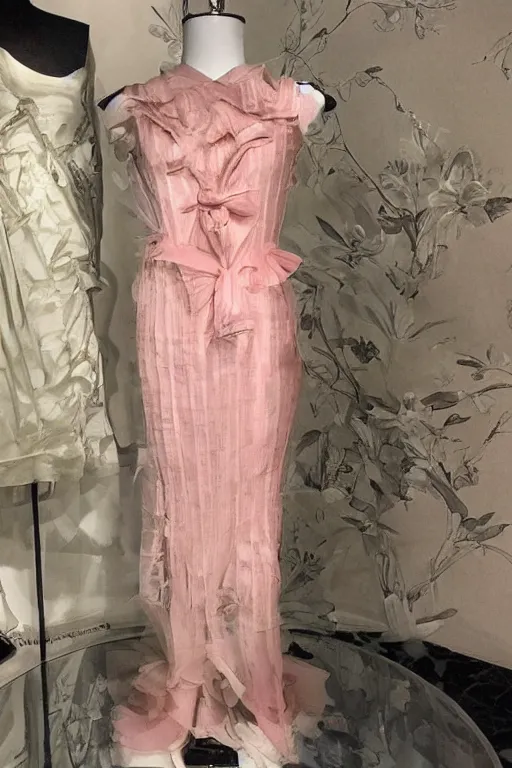 Prompt: original dior designer dress