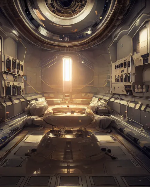 Image similar to space station prayer room dramatic ambient lighting, epic composition, high detail, octane render, unreal engine, 8 k, smooth gradients, professional photo, photorealistic, concept art, oil painting, digital art, deviantart artstation, ray tracing, intricate complexity, extremely detailed,