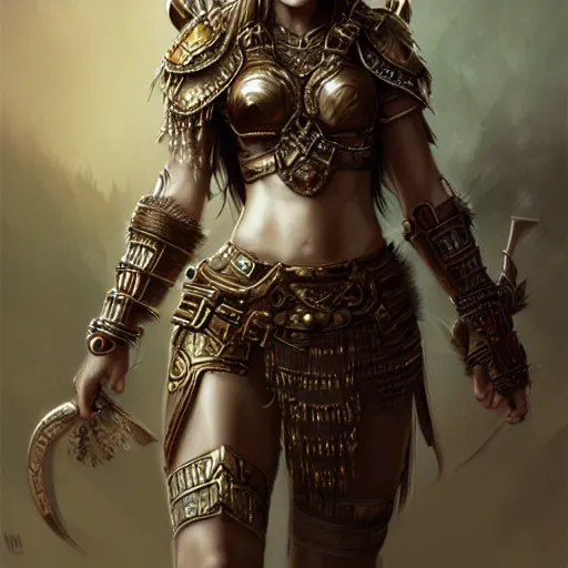 Prompt: beautiful extremely detailed intricate concept art depicting a warrior by wlop. shining jewelry. bcy. net