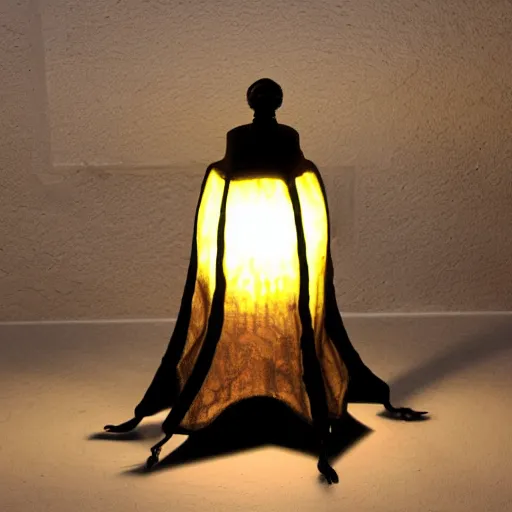 Prompt: amittyville horror haunted lamp