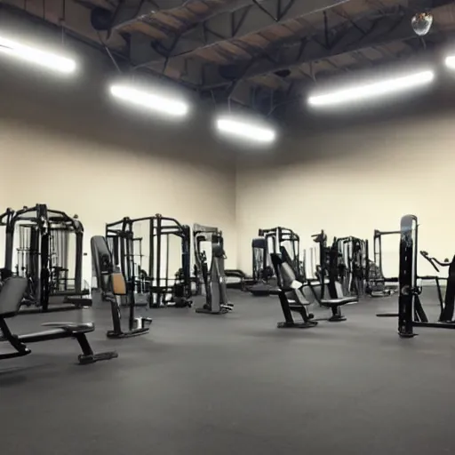 Image similar to empty gym during a power outage