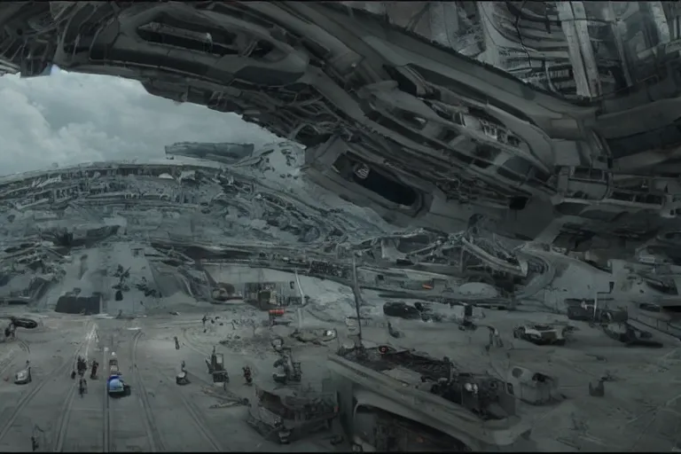 Image similar to vfx movie sci - fi action scene by emmanuel lubezki