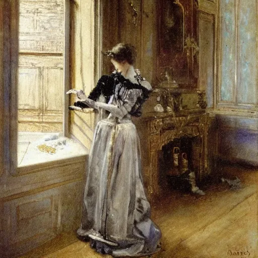 Image similar to automaton by alfred stevens