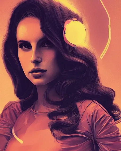 Image similar to portrait of Lana Del Rey as a cyborg. intricate abstract. intricate artwork. by Tooth Wu, wlop, beeple, dan mumford. mulholland drive by david lynch, dune by david lynch, octane render, trending on artstation, greg rutkowski very coherent symmetrical artwork. cinematic, hyper realism, high detail, octane render, 8k, iridescent accents