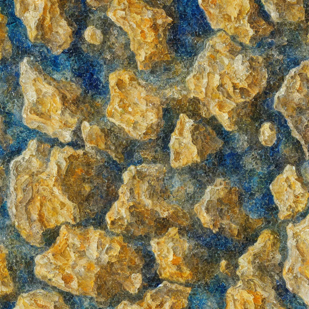 Prompt: texture of 3d high relief calcite crystals painted in the style of the old masters, painterly, thick heavy impasto, expressive impressionist style, painted with a palette knife