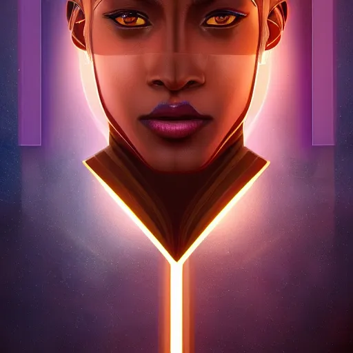 Prompt: symmetry!! solid cube of light, hard edges, product render retro - futuristic poster scifi, lasers and circuits, brown skin prince, egyptian pharaoh, intricate, elegant, highly detailed, digital painting, artstation, concept art, smooth, sharp focus, illustration, dreamlike, art by artgerm